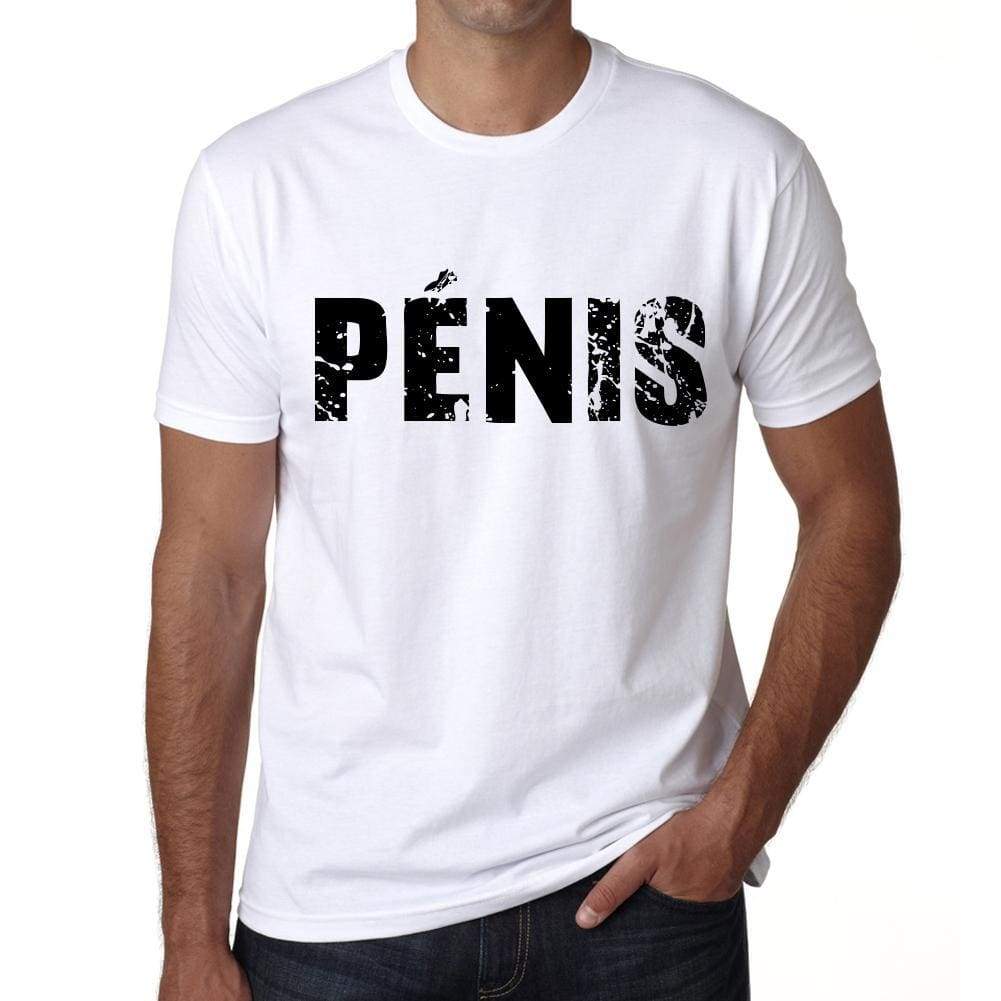 Mens Tee Shirt Vintage T Shirt Pénis X-Small White - White / Xs - Casual