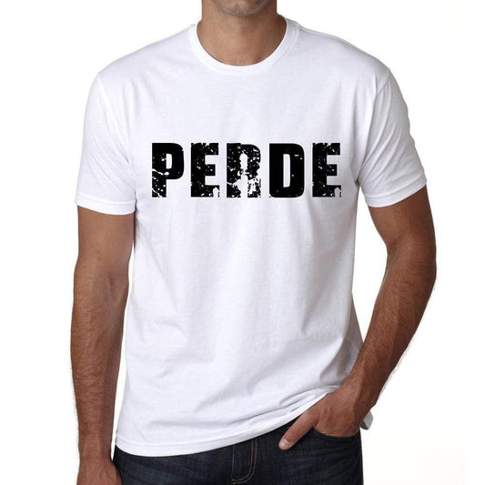 Mens Tee Shirt Vintage T Shirt Perde X-Small White - White / Xs - Casual