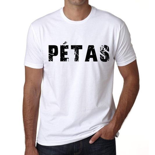 Mens Tee Shirt Vintage T Shirt Pétas X-Small White - White / Xs - Casual