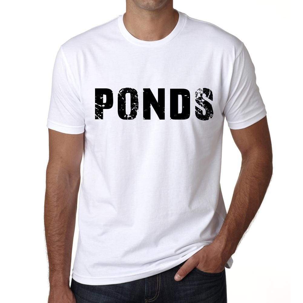 Mens Tee Shirt Vintage T Shirt Ponds X-Small White - White / Xs - Casual