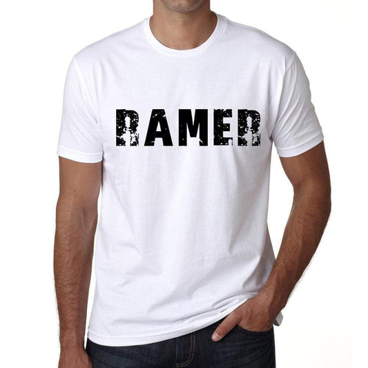 Mens Tee Shirt Vintage T Shirt Ramer X-Small White - White / Xs - Casual