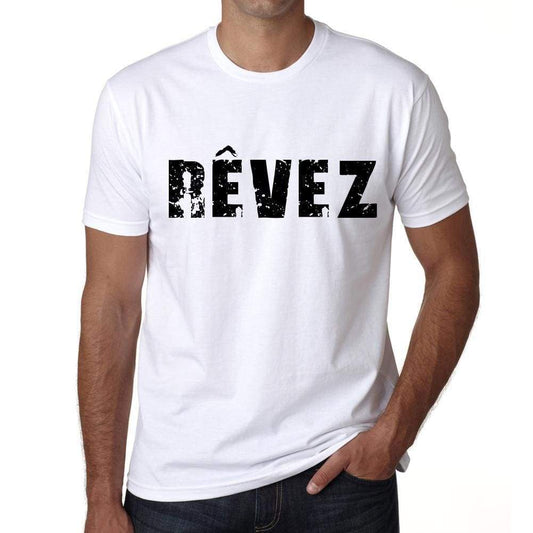 Mens Tee Shirt Vintage T Shirt Rêvez X-Small White - White / Xs - Casual