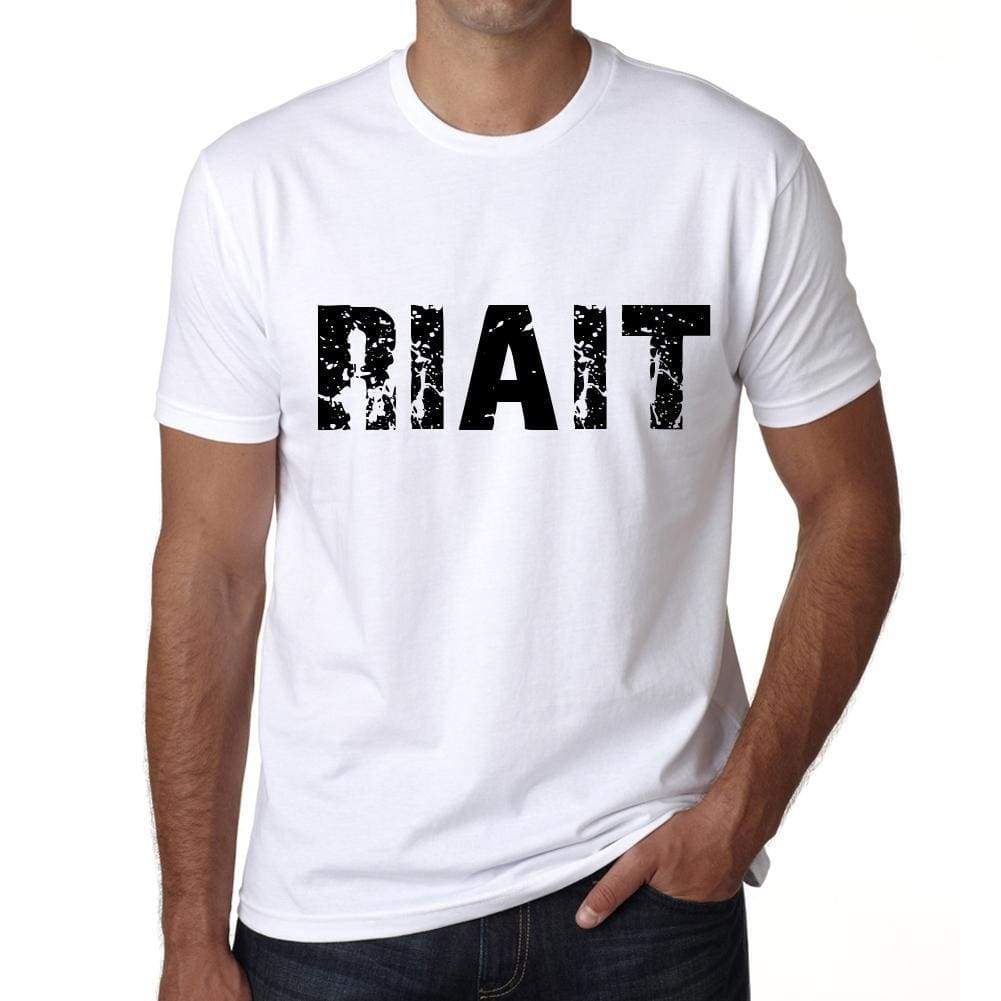 Mens Tee Shirt Vintage T Shirt Riait X-Small White - White / Xs - Casual