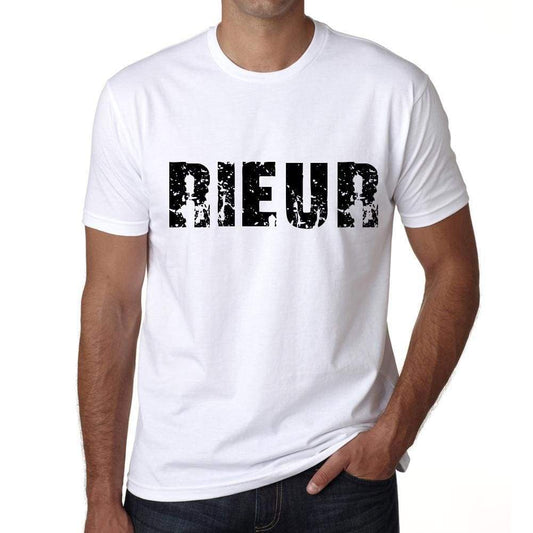 Mens Tee Shirt Vintage T Shirt Rieur X-Small White - White / Xs - Casual