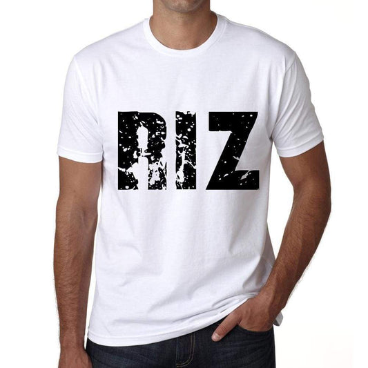 Mens Tee Shirt Vintage T Shirt Riz X-Small White 00559 - White / Xs - Casual