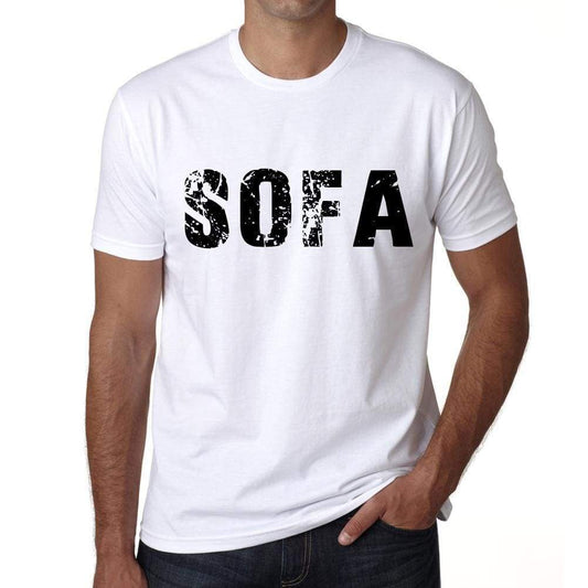 Mens Tee Shirt Vintage T Shirt Sofa X-Small White 00560 - White / Xs - Casual