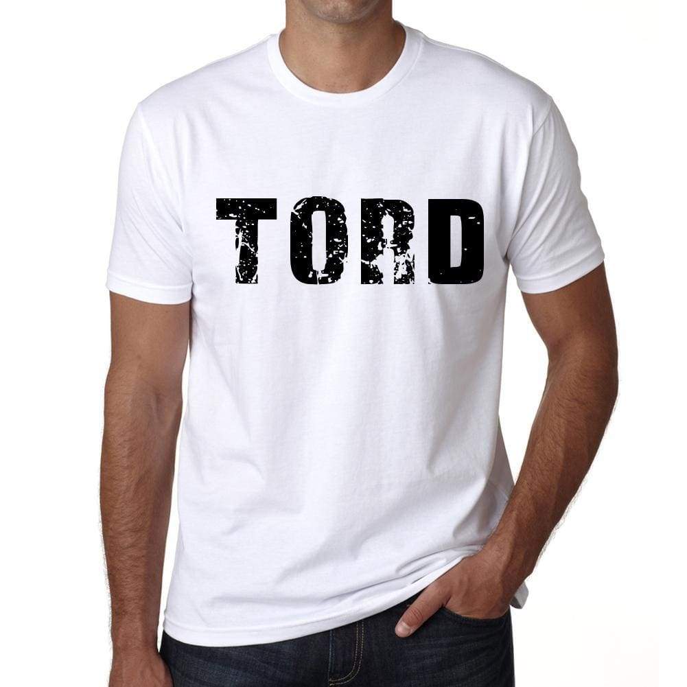 Mens Tee Shirt Vintage T Shirt Tord X-Small White 00560 - White / Xs - Casual