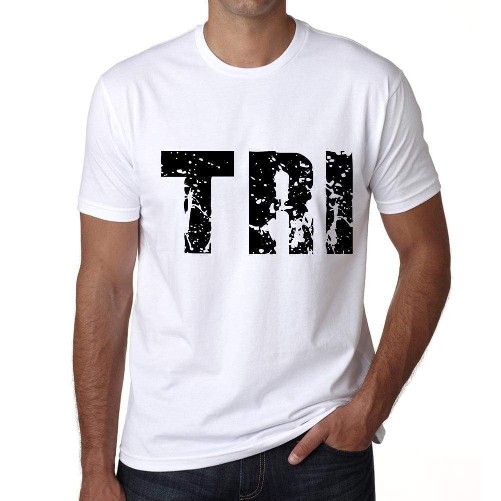 Mens Tee Shirt Vintage T Shirt Tri X-Small White 00559 - White / Xs - Casual