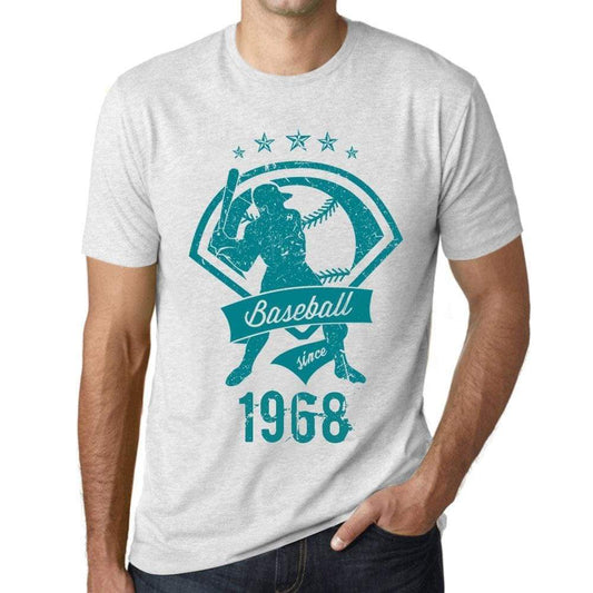 Mens Vintage Tee Shirt Graphic T Shirt Baseball Since 1968 Vintage White - Vintage White / Xs / Cotton - T-Shirt