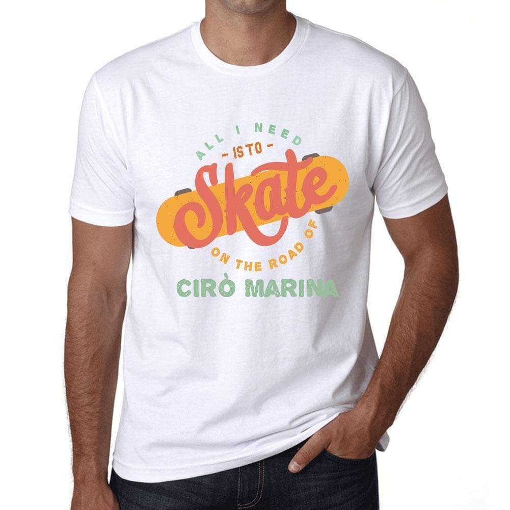 Mens Vintage Tee Shirt Graphic T Shirt Cirò Marina White - White / Xs / Cotton - T-Shirt