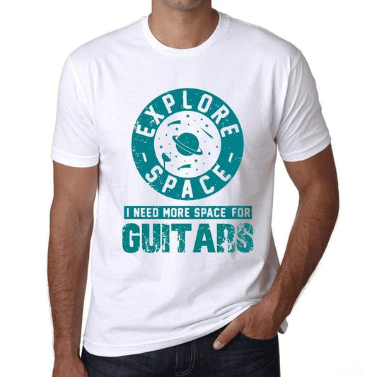 Mens Vintage Tee Shirt Graphic T Shirt I Need More Space For Guitars White - White / Xs / Cotton - T-Shirt