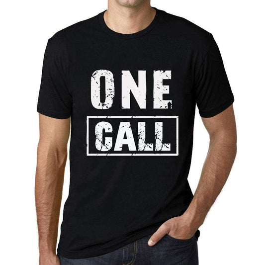 Mens Vintage Tee Shirt Graphic T Shirt One Call Deep Black - Deep Black / Xs / Cotton - T-Shirt