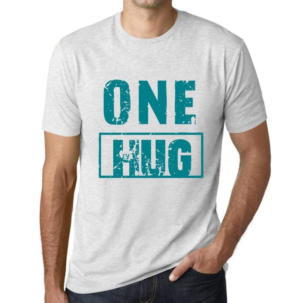 Mens Vintage Tee Shirt Graphic T Shirt One Hug Vintage White - Vintage White / Xs / Cotton - T-Shirt