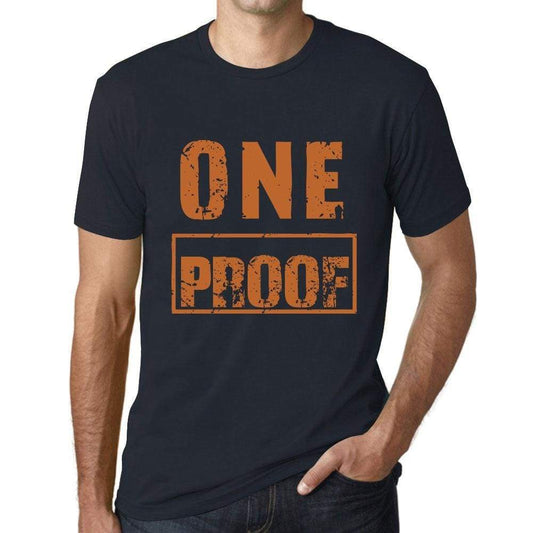 Mens Vintage Tee Shirt Graphic T Shirt One Proof Navy - Navy / Xs / Cotton - T-Shirt