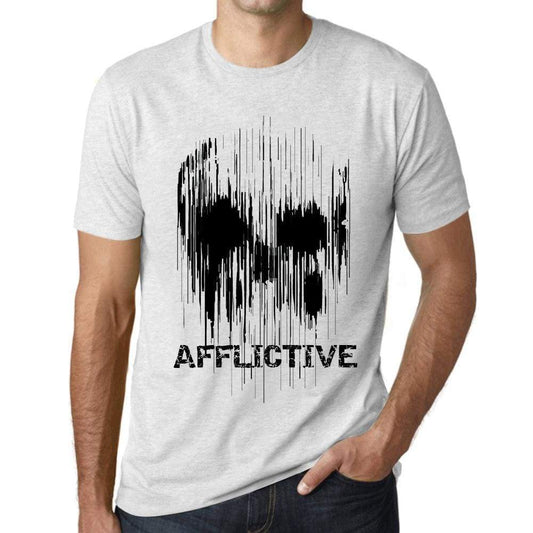 Mens Vintage Tee Shirt Graphic T Shirt Skull Afflictive Vintage White - Vintage White / Xs / Cotton - T-Shirt