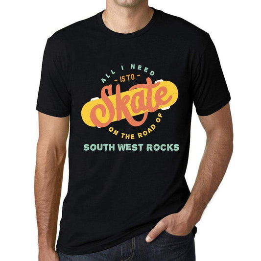 Mens Vintage Tee Shirt Graphic T Shirt South West Rocks Black - Black / Xs / Cotton - T-Shirt