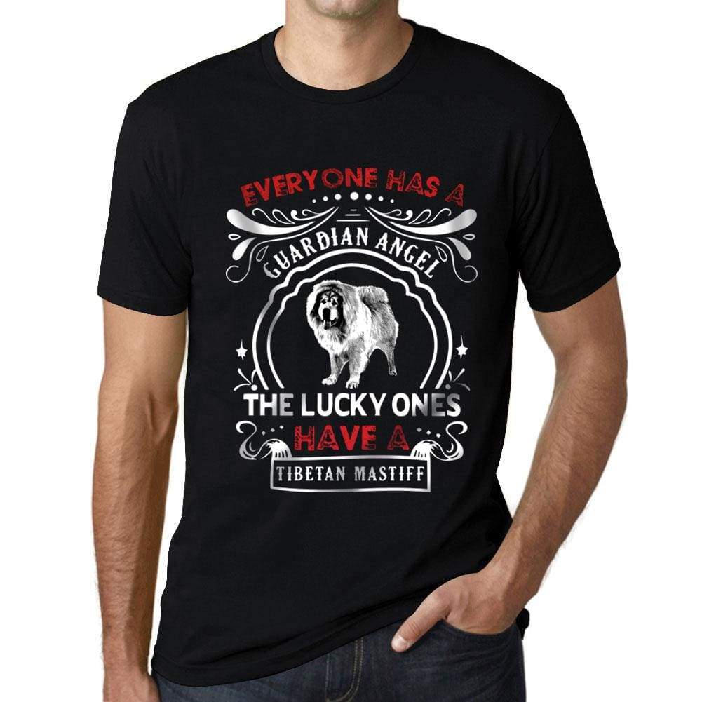 Mens Vintage Tee Shirt Graphic T Shirt Tibetan Mastiff Dog Deep Black - Deep Black / Xs / Cotton - T-Shirt