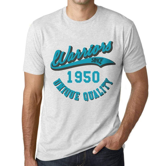 Mens Vintage Tee Shirt Graphic T Shirt Warriors Since 1950 Vintage White - Vintage White / Xs / Cotton - T-Shirt