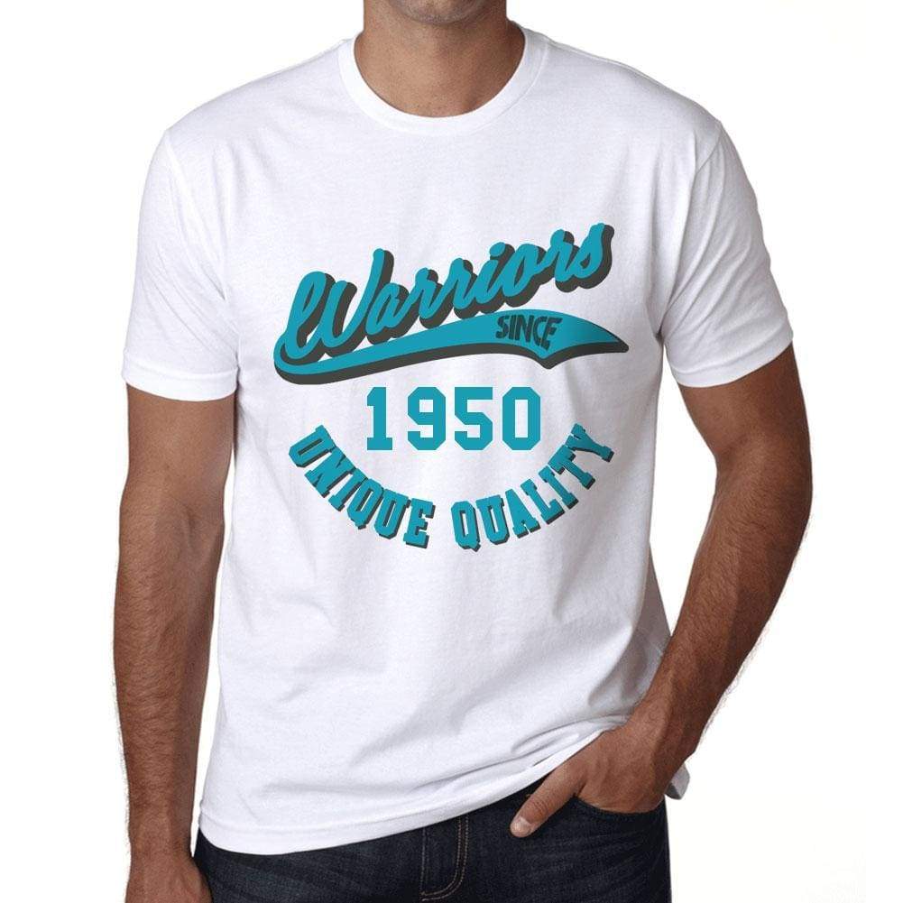 Mens Vintage Tee Shirt Graphic T Shirt Warriors Since 1950 White - White / Xs / Cotton - T-Shirt