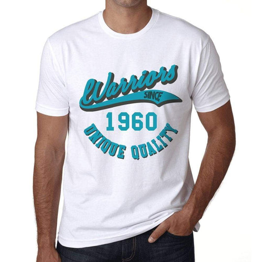 Mens Vintage Tee Shirt Graphic T Shirt Warriors Since 1960 White - White / Xs / Cotton - T-Shirt