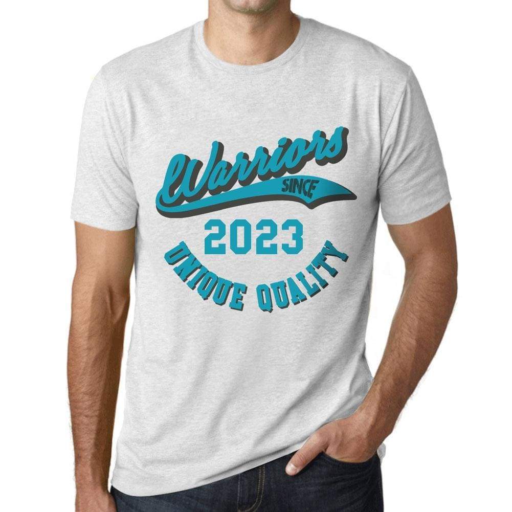 Mens Vintage Tee Shirt Graphic T Shirt Warriors Since 2023 Vintage White - Vintage White / Xs / Cotton - T-Shirt