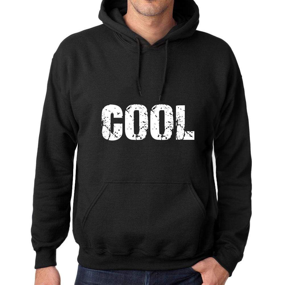 Mens Womens Unisex Printed Graphic Cotton Hoodie Soft Heavyweight Hooded Sweatshirt Pullover Popular Words Cool Deep Black - Black / Xs /