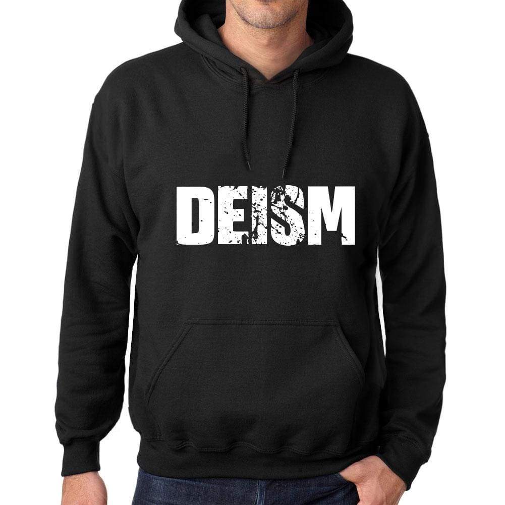 Men’s Women’s Unisex <span>Printed</span> <span>Graphic</span> Cotton <span>Hoodie</span> Soft Heavyweight Hooded Sweatshirt Pullover Popular Words DEISM Deep Black - ULTRABASIC