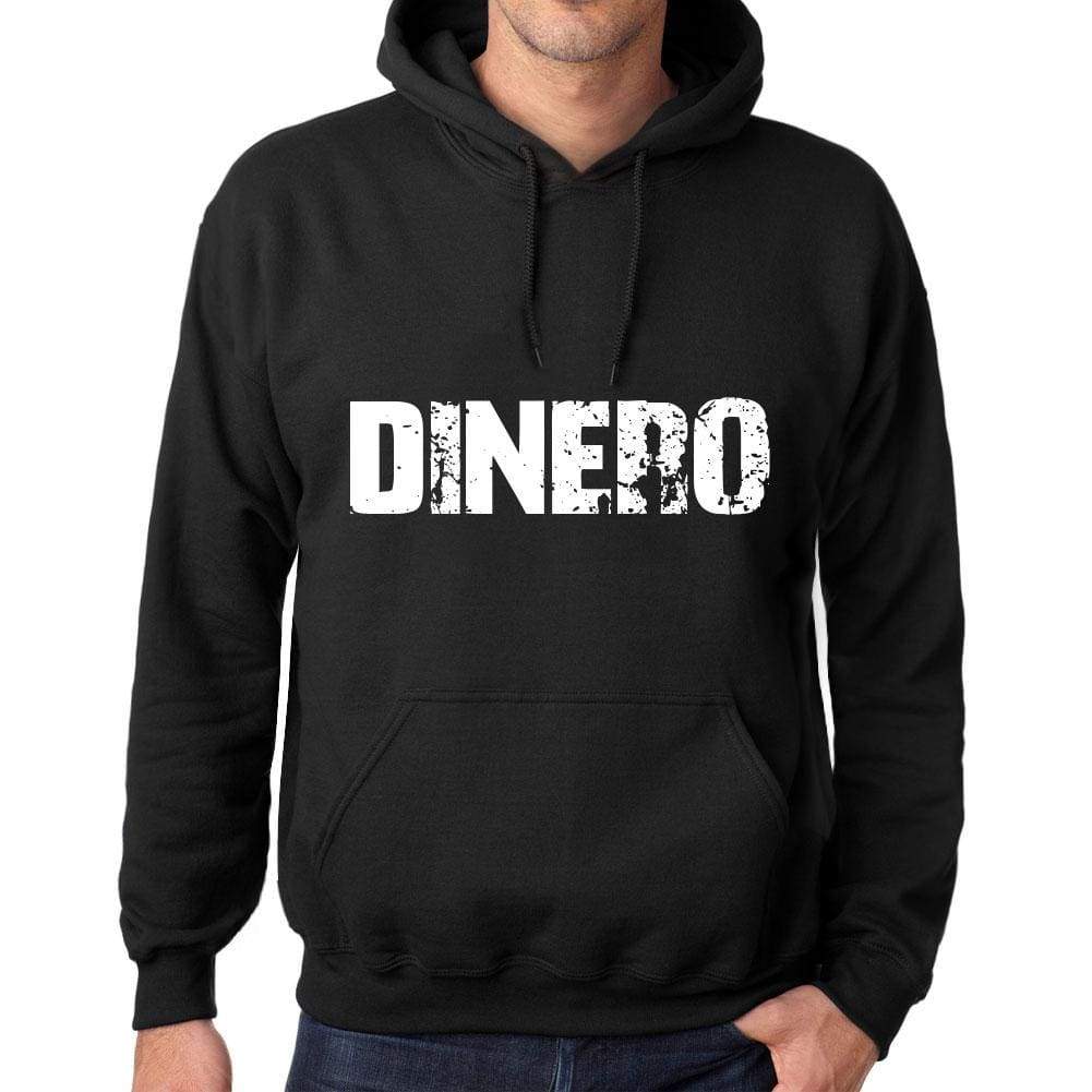 Men’s Women’s Unisex <span>Printed</span> <span>Graphic</span> Cotton <span>Hoodie</span> Soft Heavyweight Hooded Sweatshirt Pullover Popular Words DINERO Deep Black - ULTRABASIC