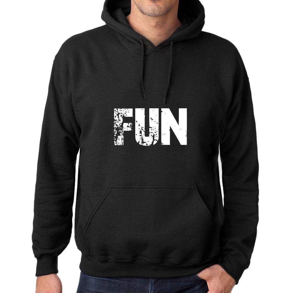 Mens Womens Unisex Printed Graphic Cotton Hoodie Soft Heavyweight Hooded Sweatshirt Pullover Popular Words Fun Deep Black - Black / Xs /