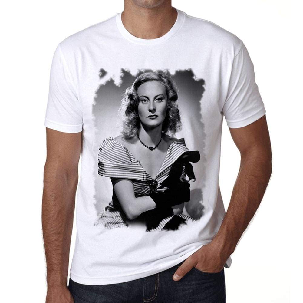 Michele Morgan B Mens T-Shirt White Birthday Gift 00515 - White / Xs - Casual