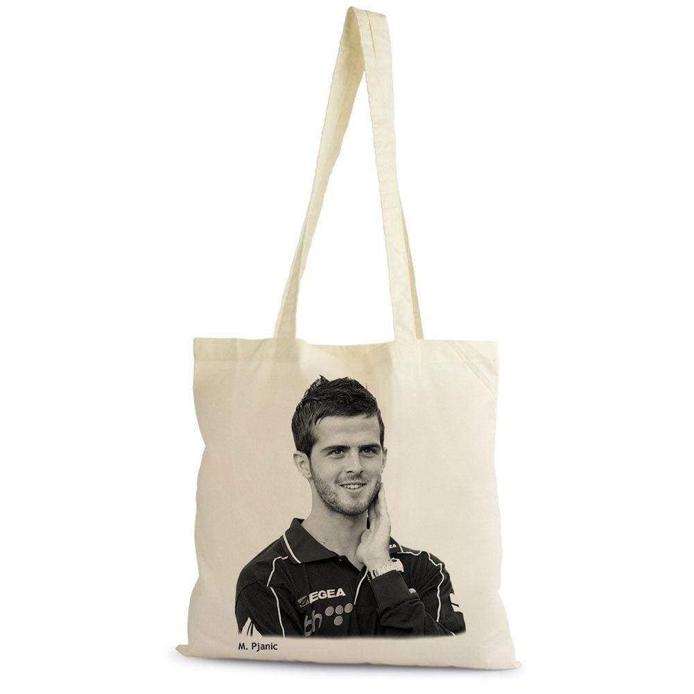 Miralem Pjanic Tote Bag Shopping Natural Cotton Gift Beige 00272 - Beige - Tote Bag