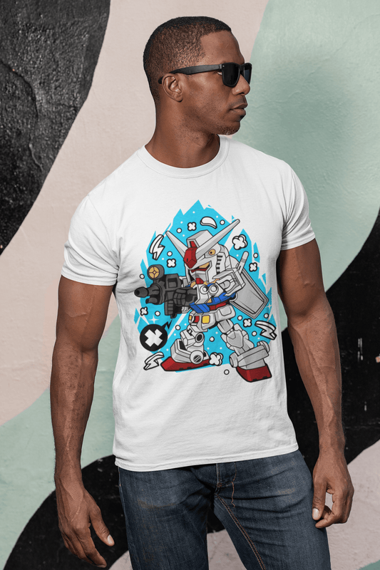 ULTRABASIC Men's T-Shirt Japanese Fictional Character - Gaming Giant Robots