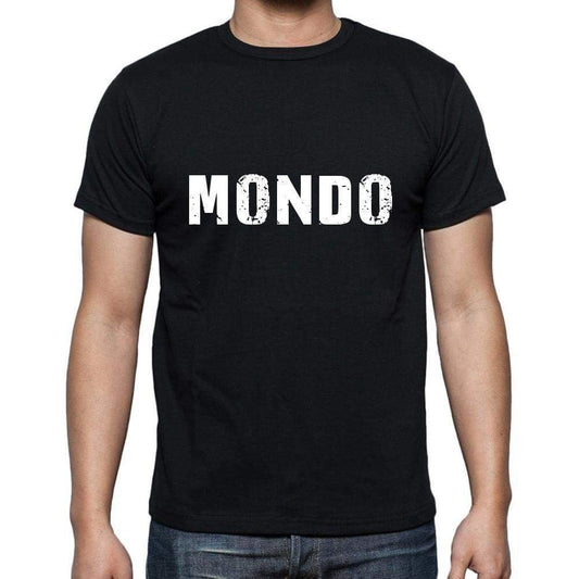 mondo <span>Men's</span> <span>Short Sleeve</span> <span>Round Neck</span> T-shirt , 5 letters Black , word 00006 - ULTRABASIC