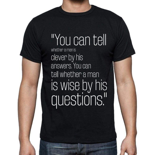 Naguib Mahfouz Quote T Shirts You Can Tell Whether A T Shirts Men Black - Casual