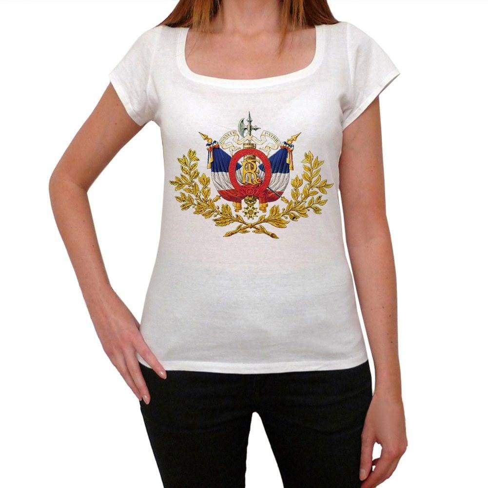 National emblem of France 2 <span>Women's</span> <span><span>Short Sleeve</span></span> Scoop Neck Tee 00171 - ULTRABASIC