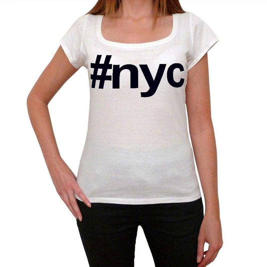 Nyc Hashtag Womens Short Sleeve Scoop Neck Tee 00075