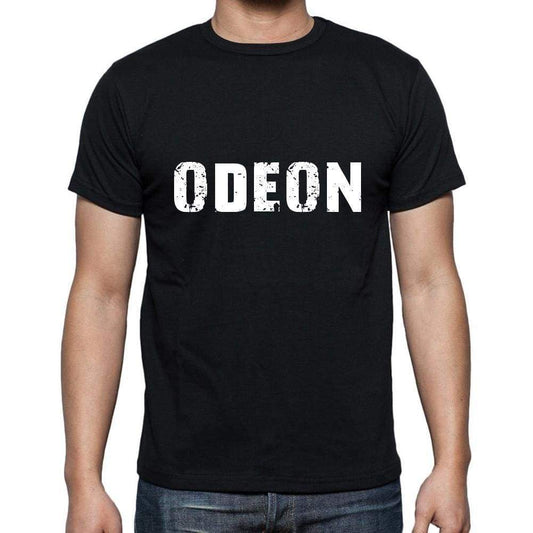 Odeon Mens Short Sleeve Round Neck T-Shirt 5 Letters Black Word 00006 - Casual