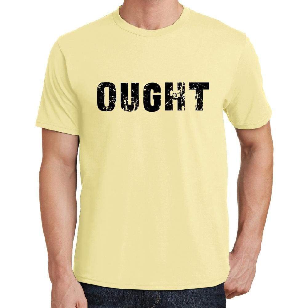 Ought Mens Short Sleeve Round Neck T-Shirt 00043 - Yellow / S - Casual