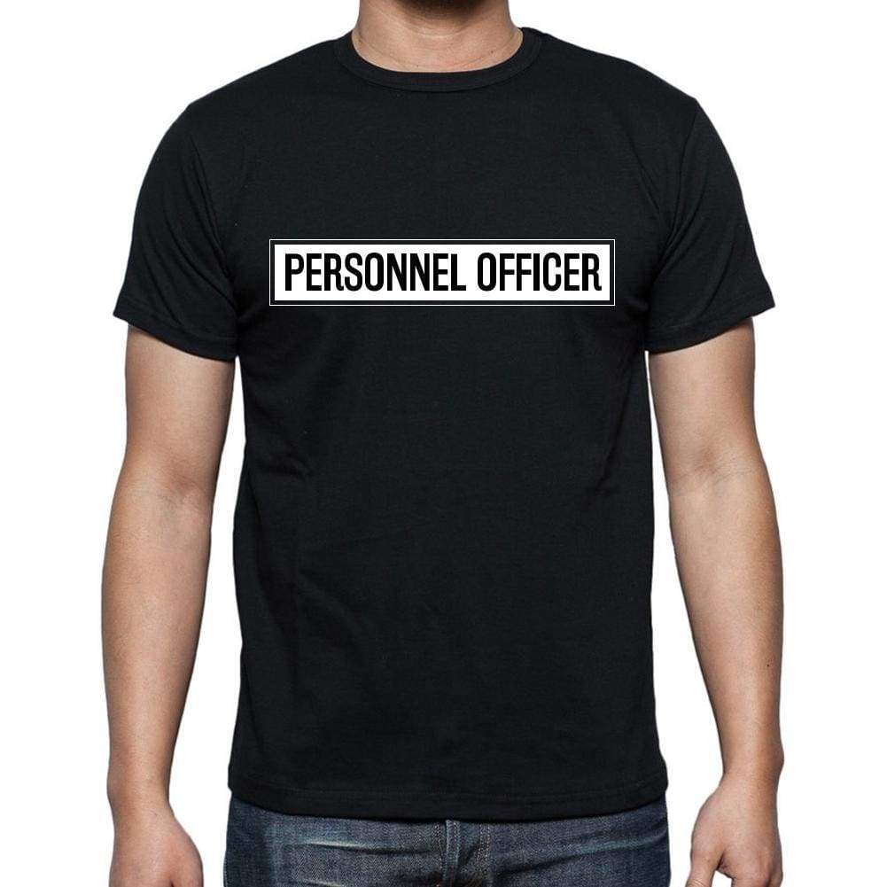 Personnel Officer t shirt, mens t-shirt, occupation, S Size, Black, Cotton - ULTRABASIC