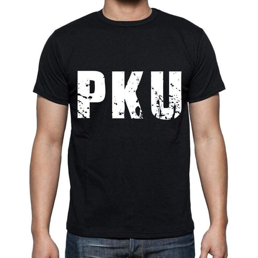 pku men t shirts,<span>Short Sleeve</span>,t shirts men,tee shirts for men,cotton,black , 3 letters - ULTRABASIC