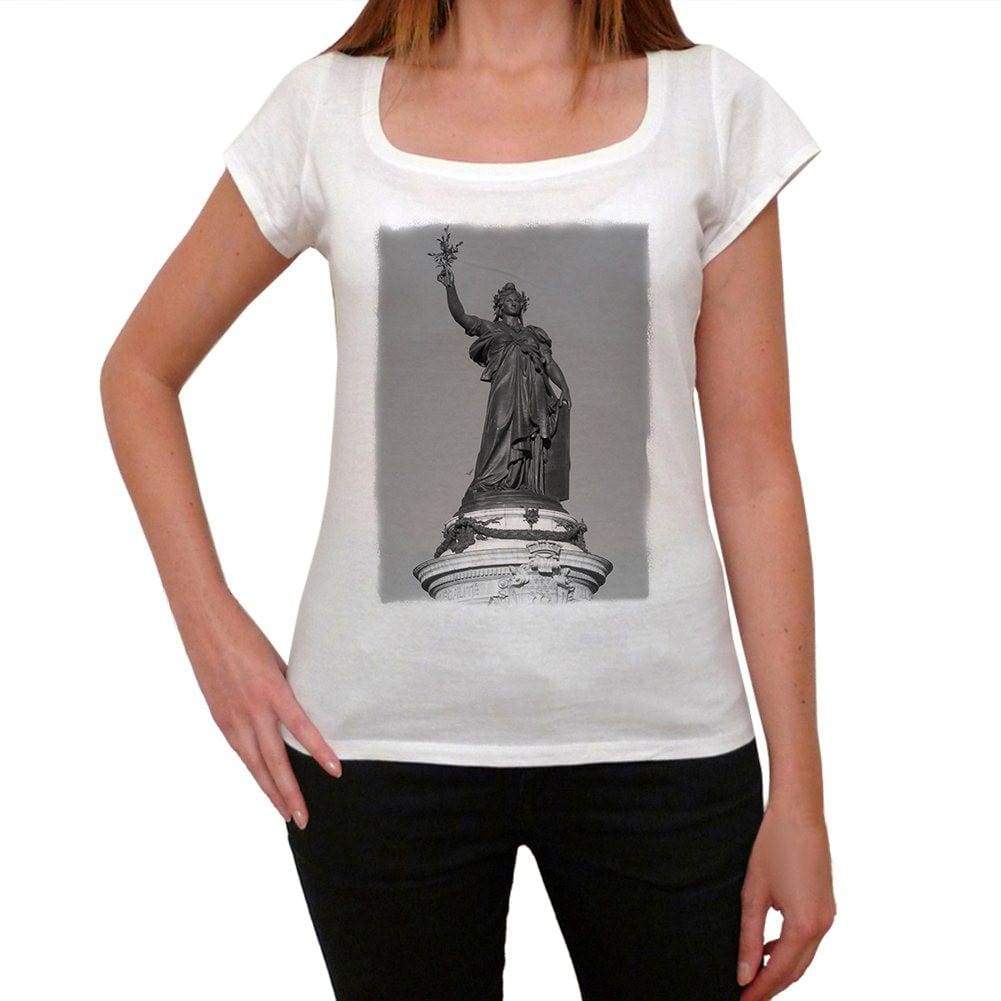 Place De La Republique Paris Womens Short Sleeve Scoop Neck Tee 00171