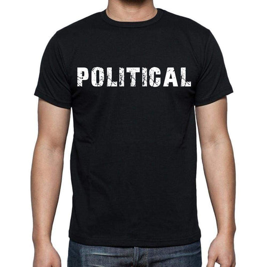 Political White Letters Mens Short Sleeve Round Neck T-Shirt 00007