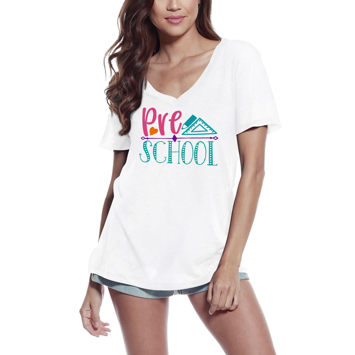 ULTRABASIC Women's T-Shirt PreSchool - Short Sleeve Tee Shirt Tops