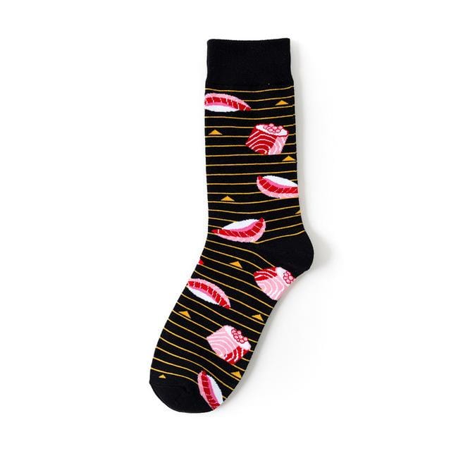 Creative Fruit Food Sushi Avocado Watermelon Lemon Burger Pizza Socks Women Warm Funny Short Winter Cotton Happy Ankle Socks