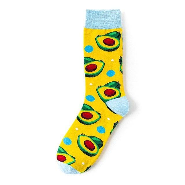 Creative Fruit Food Sushi Avocado Watermelon Lemon Burger Pizza Socks Women Warm Funny Short Winter Cotton Happy Ankle Socks