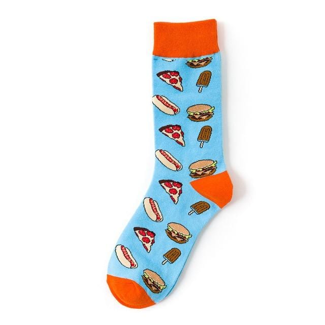 Creative Fruit Food Sushi Avocado Watermelon Lemon Burger Pizza Socks Women Warm Funny Short Winter Cotton Happy Ankle Socks