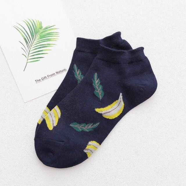 Cute Jacquard / Plant Fruit Print Pattern Art Socks Women Korean Animals / Fox Flamingo Sock Funny Sock Kawaii Sokken Calcetines