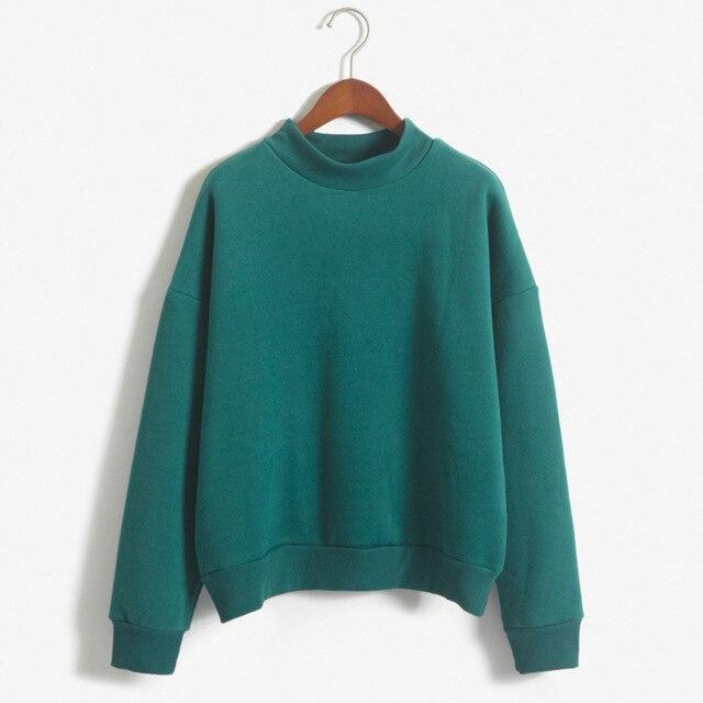 Sweat-shirt à capuche pour femme, 9 couleurs, ample, polaire, tricot épais, hauts pull, décontracté, vêtements féminins, automne hiver