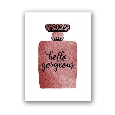 Mode Wand Kunst Leinwand Malerei Lash <span>Rosa</span> Glitter Drucke Parfüm Flasche Vogue Bilder Wold Karte Poster Mädchen Zimmer Home Decor