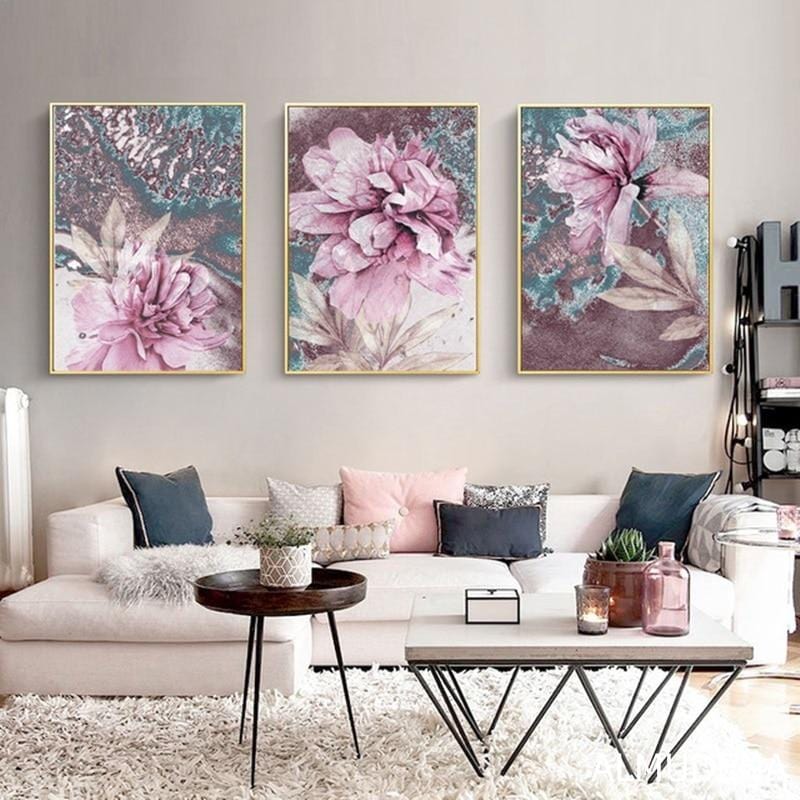 Abstract Painting Scandinavian Poster Nordic Decoration Home Wall Art Flowers Posters And Prints Decorative Pictures Unframed